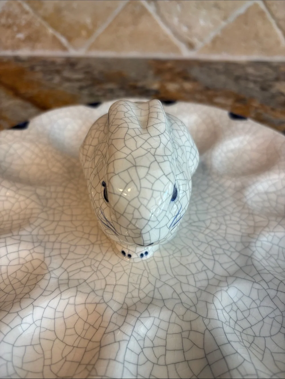 Adorable Dedham Rabbit Deviled Egg Platter by The Potting Shed